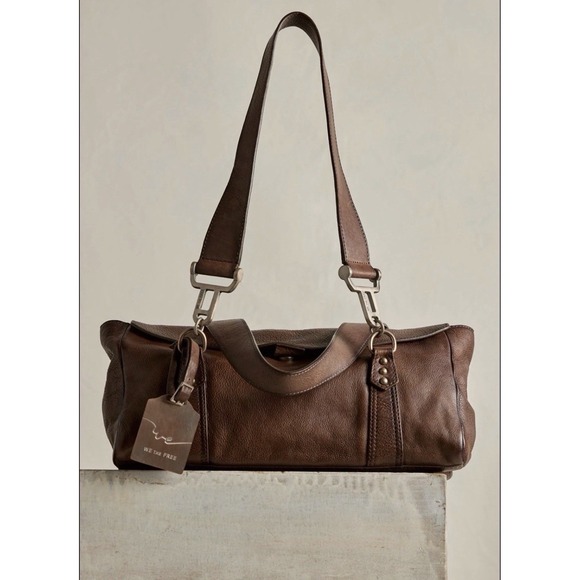 Free People Handbags - NWT We The Free Harper Shoulder Bag Free People Leather Flap Top Chocolate Brown